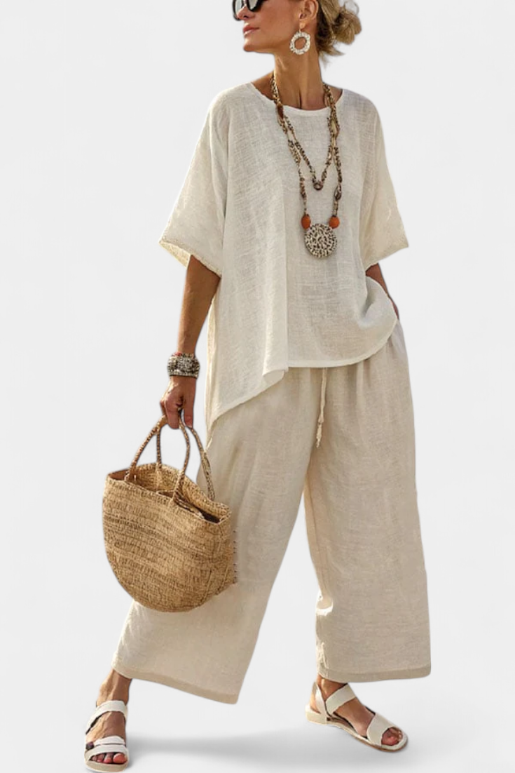 Julie™ | Ensemble Haut Pantalon Esprit Posé