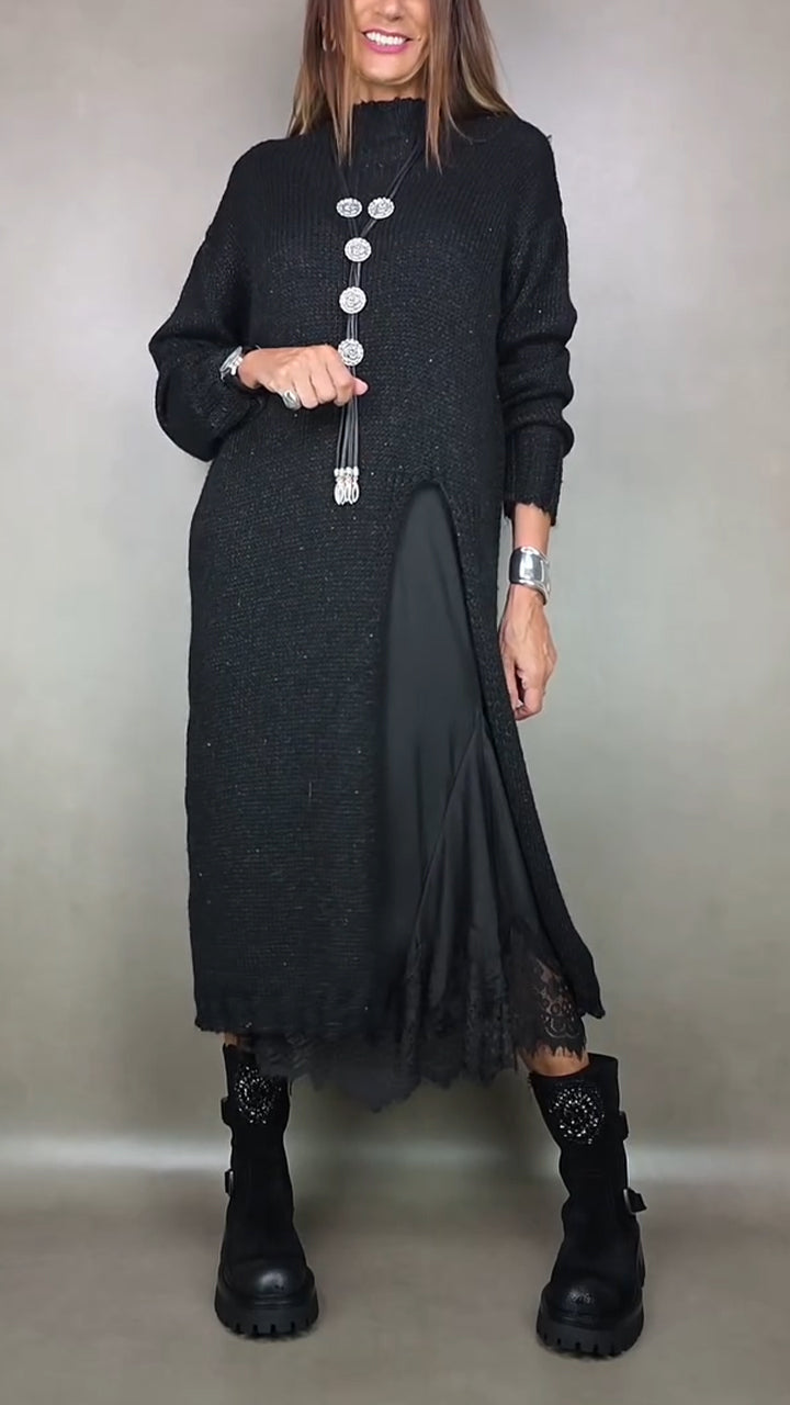 Théolise™ | Robe Col Montant Longue