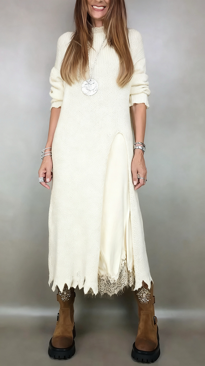 Théolise™ | Robe Col Montant Longue