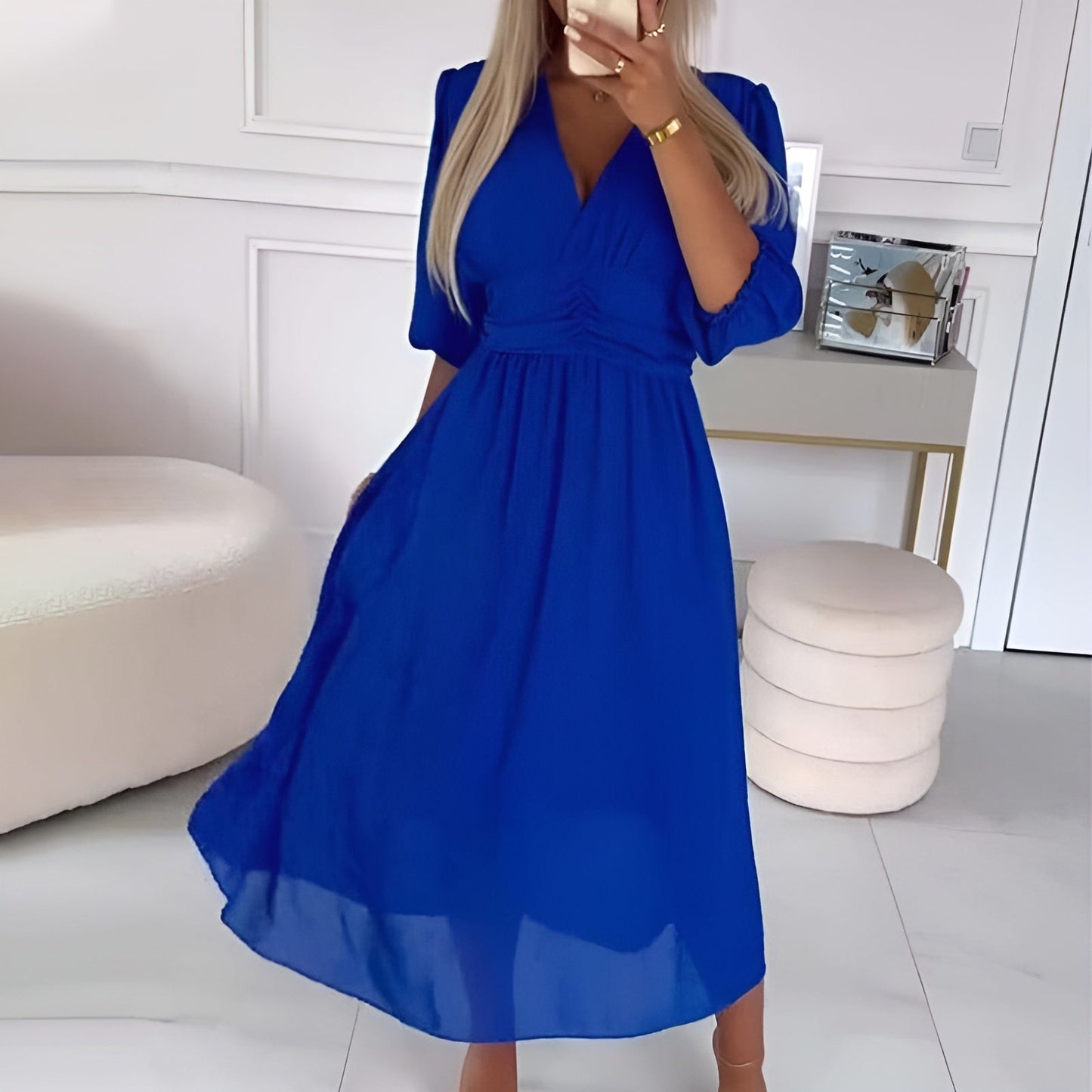 Veliora™ | Robe Taille Froncée