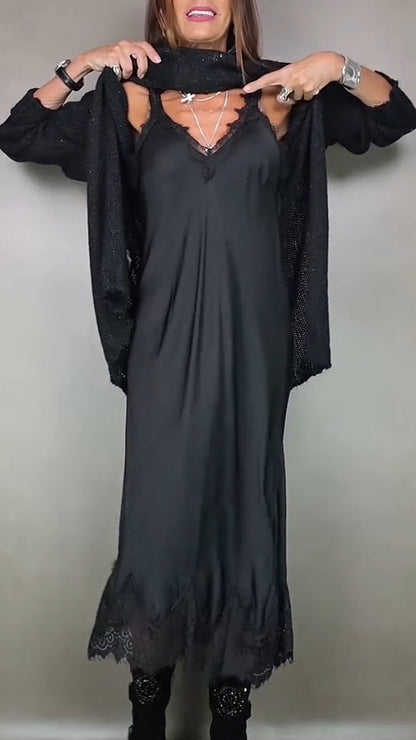Théolise™ | Robe Col Montant Longue