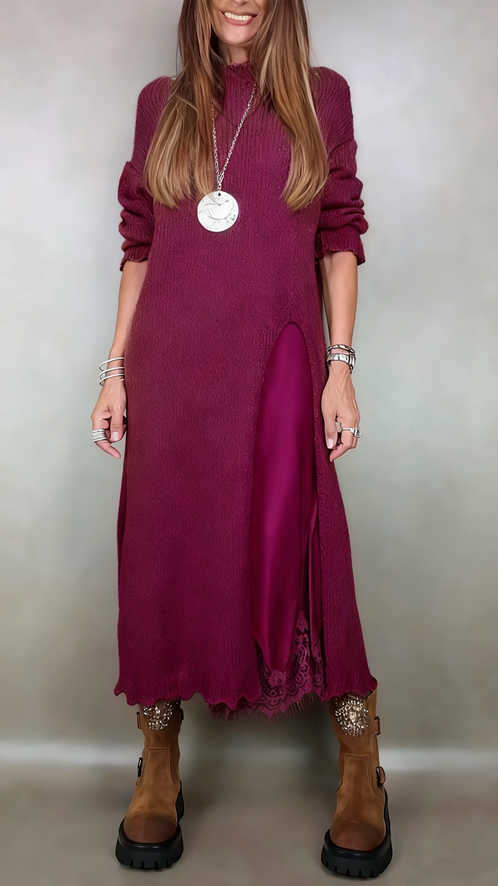 Théolise™ | Robe Col Montant Longue