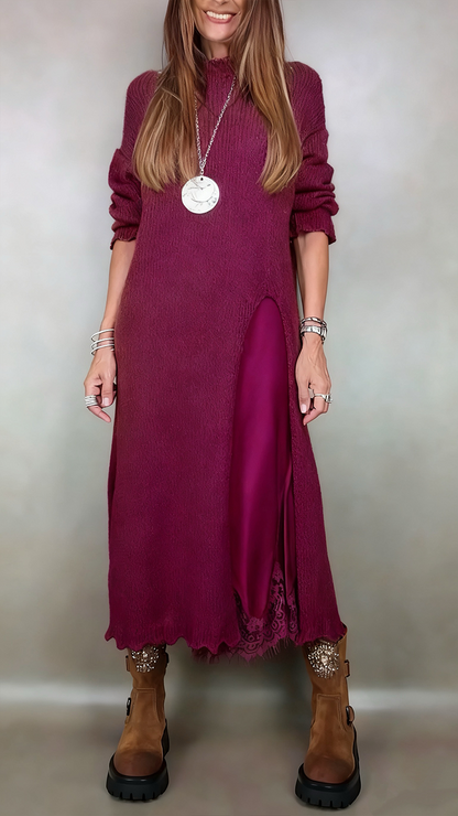 Théolise™ | Robe Col Montant Longue