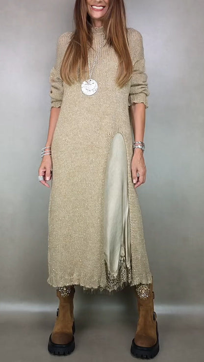 Théolise™ | Robe Col Montant Longue