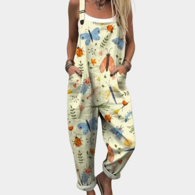 Margaux™ | Pantalon Coccinelles Fleurs