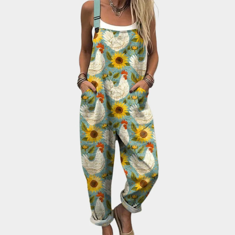 Ninon™ | Pantalon Poches Poules