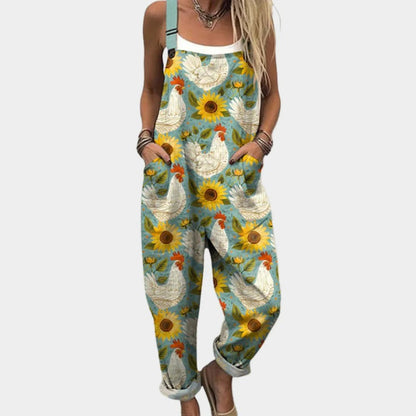 Ninon™ | Pantalon Poches Poules