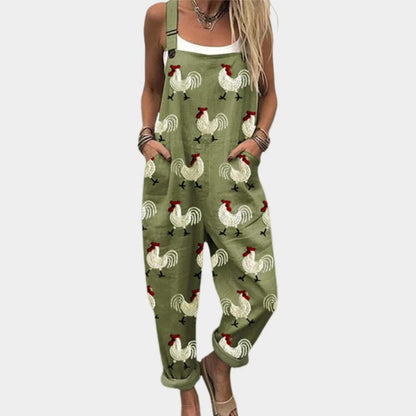 Ninon™ | Pantalon Poches Poules