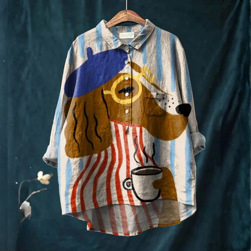 Marcelline™ | Chemise Chiens Illustrés