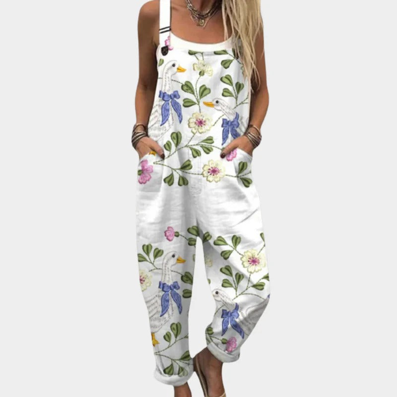 Juliette™ | Pantalon Fleurs Printemps