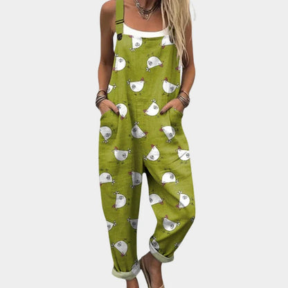 Ninon™ | Pantalon Poches Poules