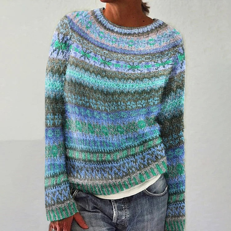 Manon™ | Pull Nordique Multicolore