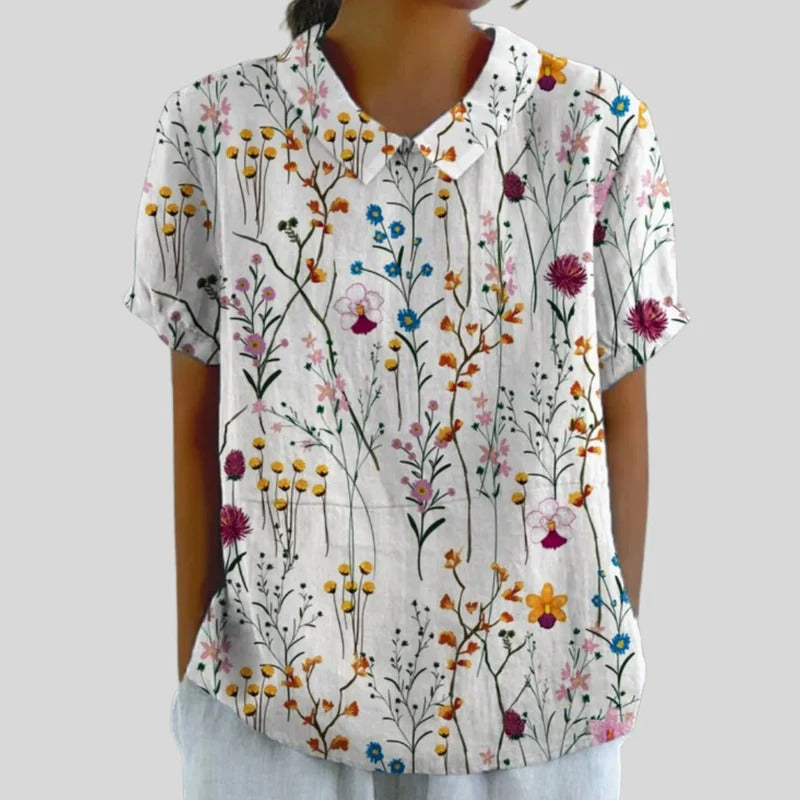 Églantine™ | Blouse Fleurs Champêtres