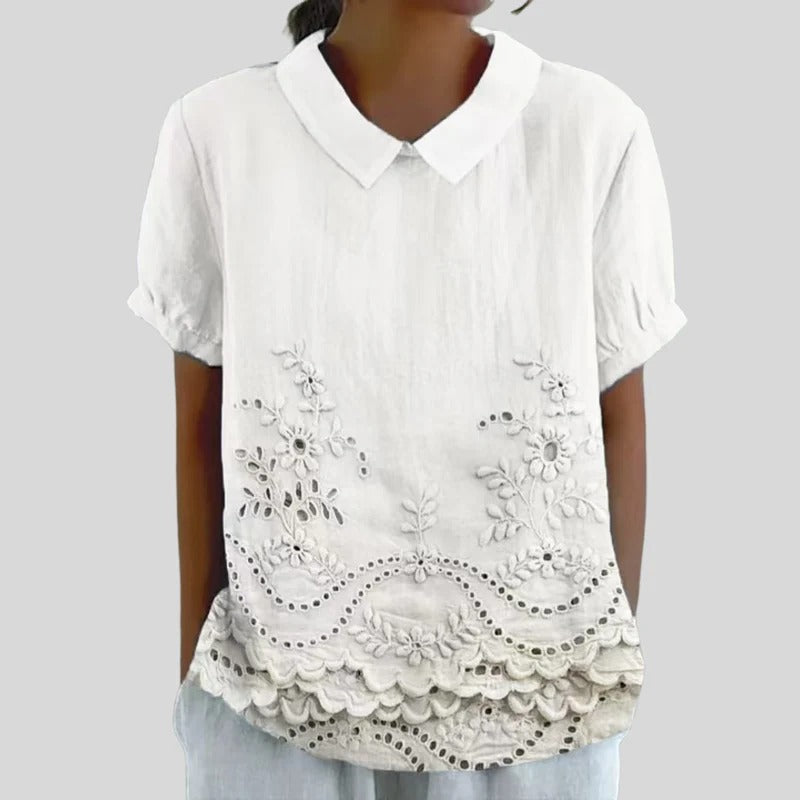 Orielle™ | Blouse Texture Élégante