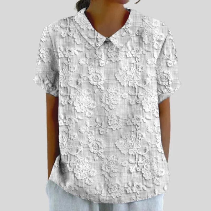 Orielle™ | Blouse Texture Élégante