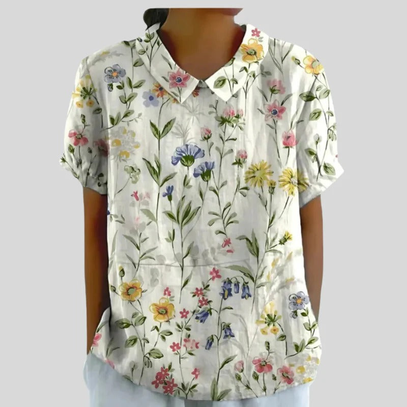 Églantine™ | Blouse Fleurs Champêtres
