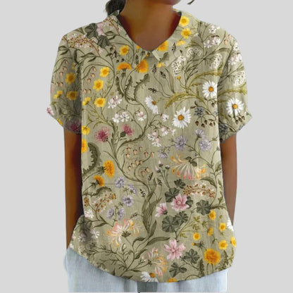 Églantine™ | Blouse Fleurs Champêtres