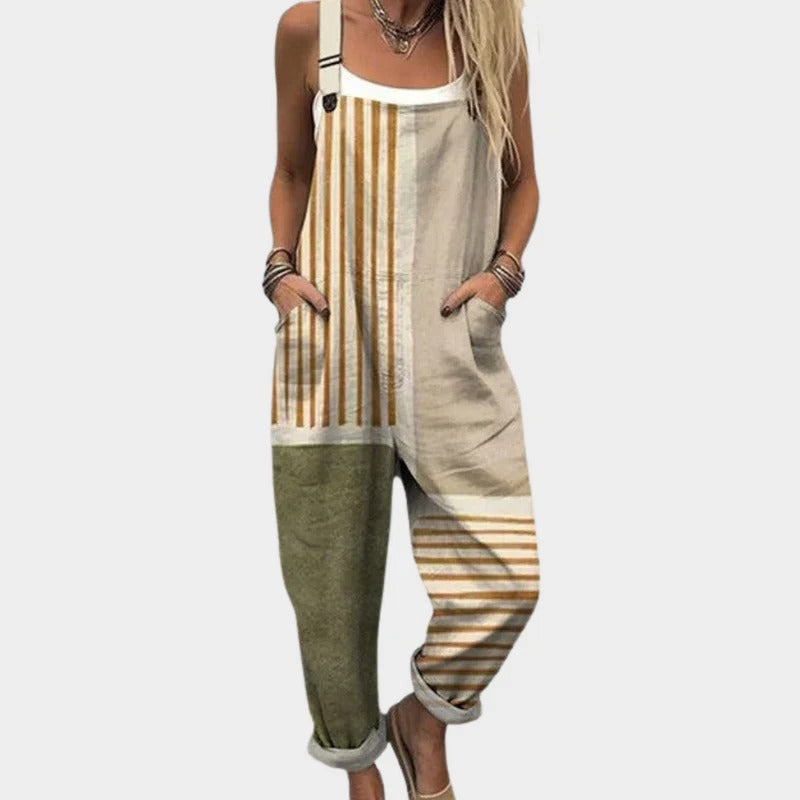 Manon™ | Pantalon Rayures Patchwork
