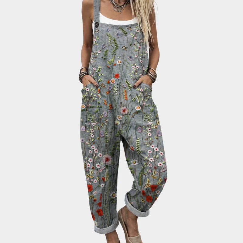 Juliette™ | Pantalon Fleurs Printemps