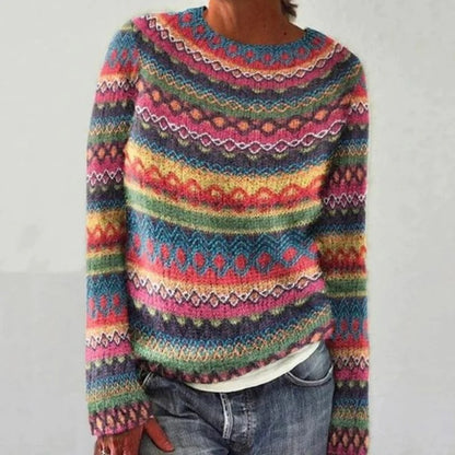 Manon™ | Pull Nordique Multicolore