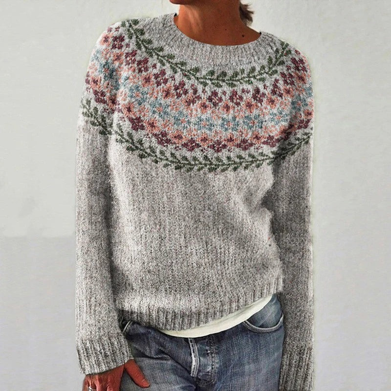 Céliane™ | Pull Feuillage Nordique
