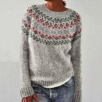 Céliane™ | Pull Feuillage Nordique