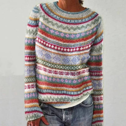 Manon™ | Pull Nordique Multicolore