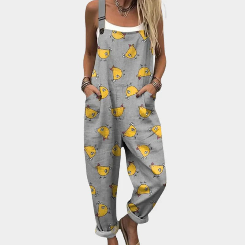 Ninon™ | Pantalon Poches Poules