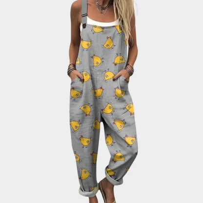 Ninon™ | Pantalon Poches Poules