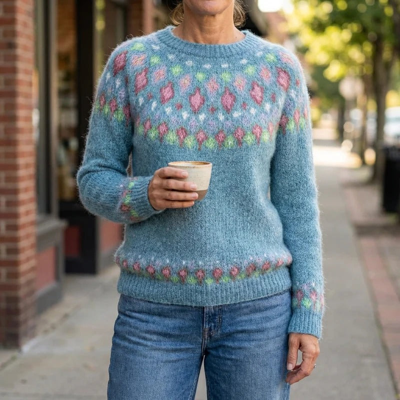 Claire™ | Pull Losanges Colorés