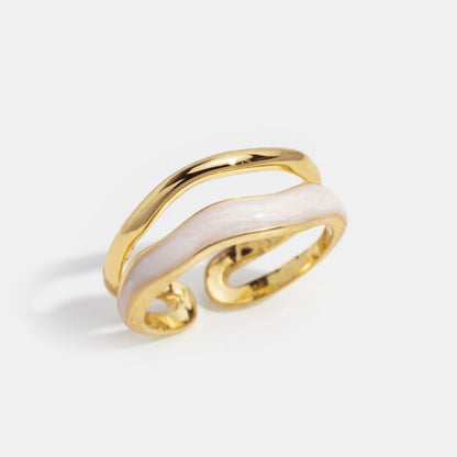 Évania™ | Bague Dorée Ajustable