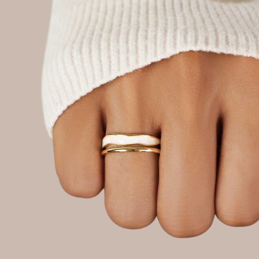 Évania™ | Bague Dorée Ajustable