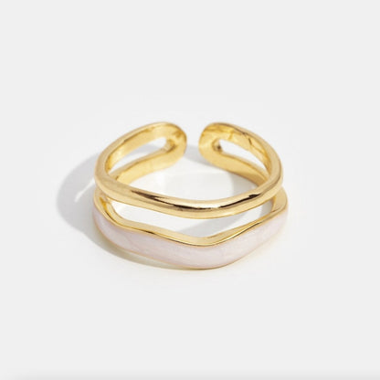 Évania™ | Bague Dorée Ajustable