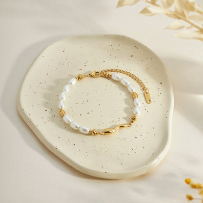 Valérina™ | Bracelet Perles Or