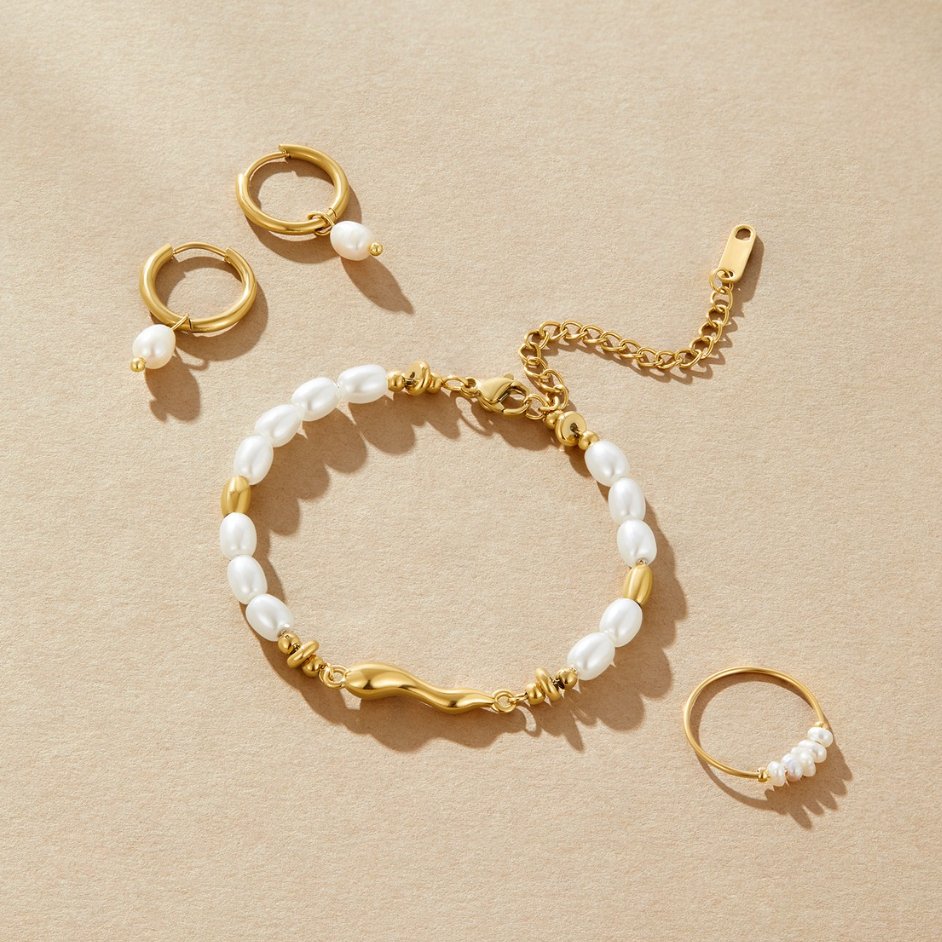 Valérina™ | Bracelet Perles Or