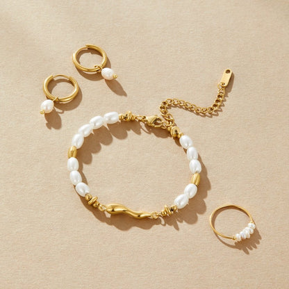 Valérina™ | Bracelet Perles Or