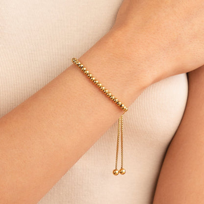 Élorisse™ | Bracelet Or Perlé