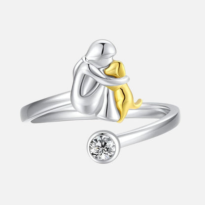 Azélie™ | Bague Étreinte Chien