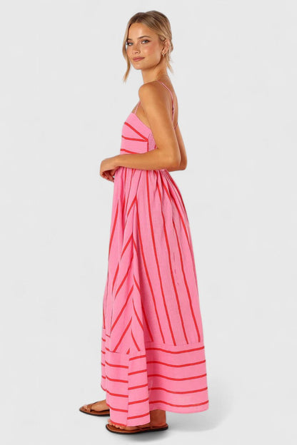 Zéliane™ | Robe Rayée Bretelles
