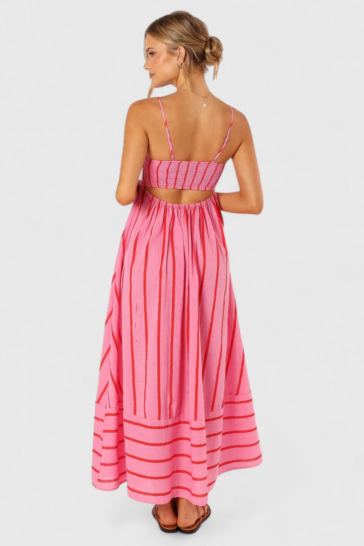 Zéliane™ | Robe Rayée Bretelles