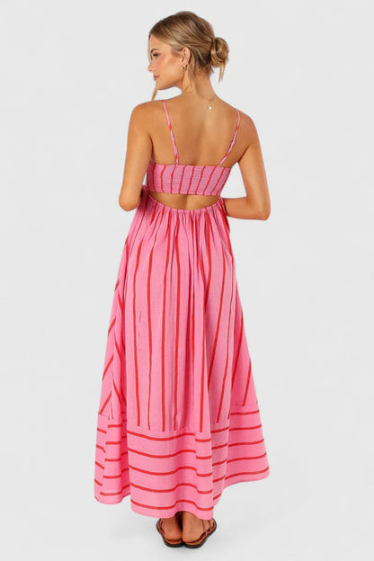 Zéliane™ | Robe Rayée Bretelles