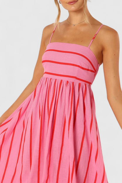 Zéliane™ | Robe Rayée Bretelles