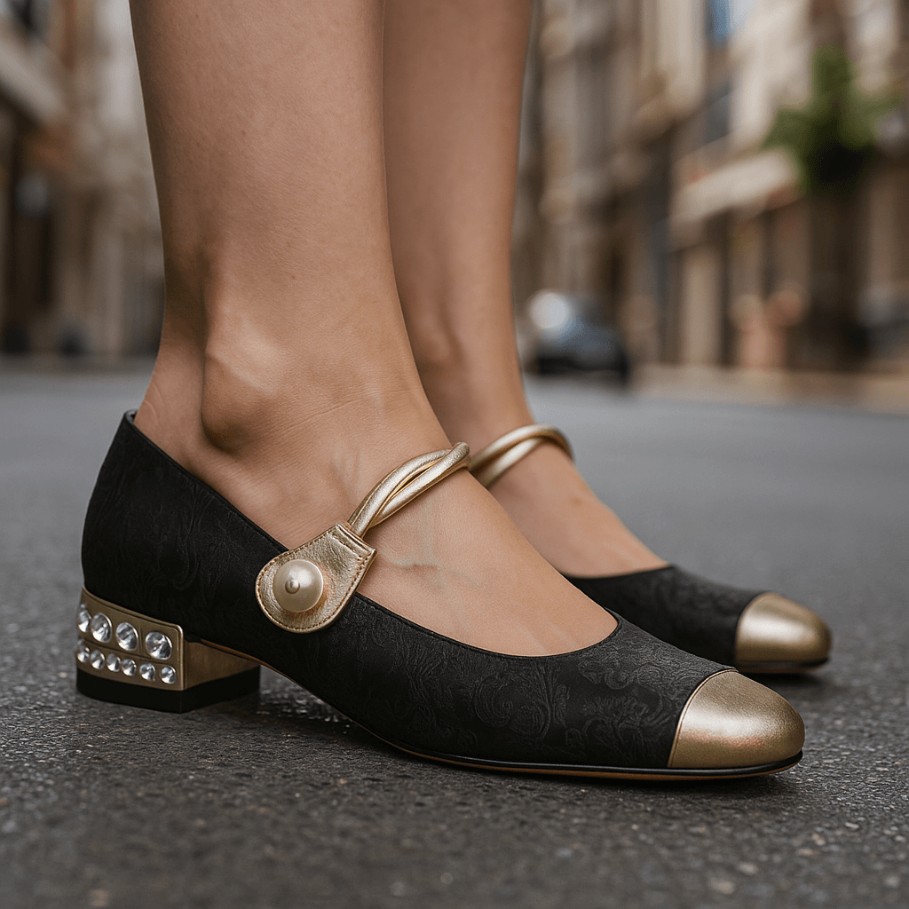 Nora | Talons Élégants à Détail Perlé
