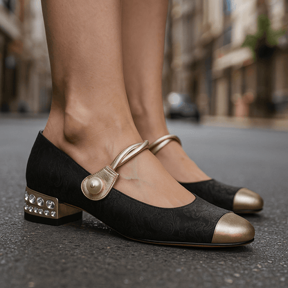 Nora | Talons Élégants à Détail Perlé