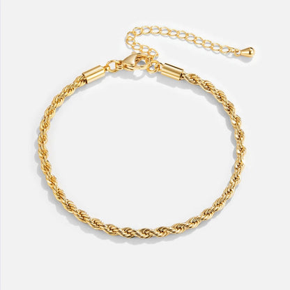 Élorina™ | Bracelet Or Torsadé