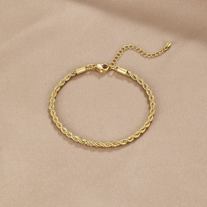 Élorina™ | Bracelet Or Torsadé