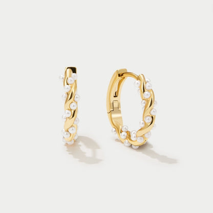 Doriane™ | Créoles Or Perles