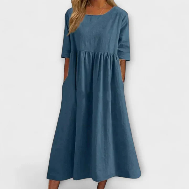 Alvéria™ | Robe Taille Froncée