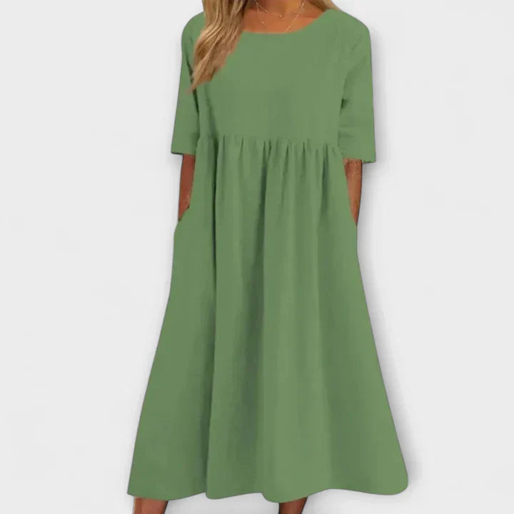 Alvéria™ | Robe Taille Froncée